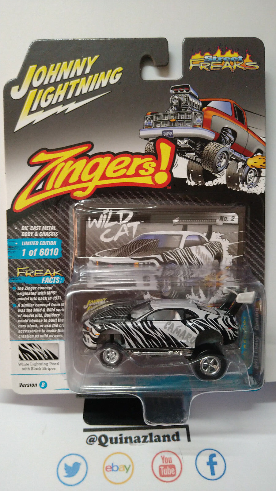 Johnny  Lightning Street Freaks Zingers 2011 Chevrolet Camaro (NG08)