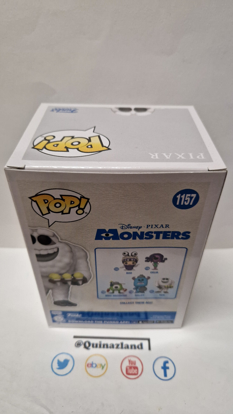 Funko Pop! MONSTERS INC 20TH 1157 Yeti (F42)
