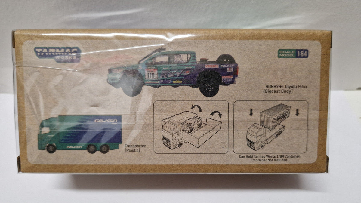 Tarmac 2017 Toyota Hilux with plastic truck packaging, blue (NP40)