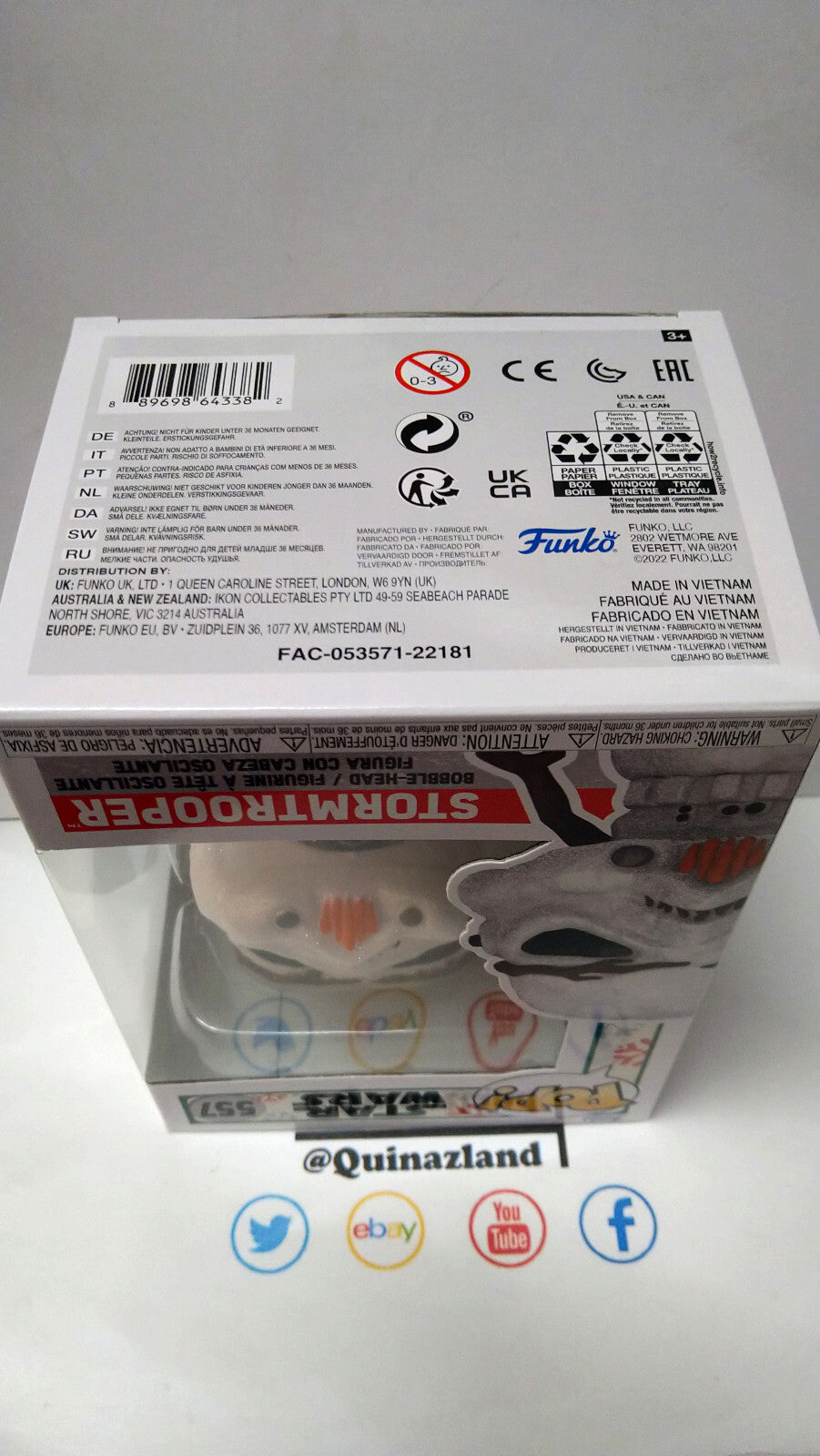 Funko Pop! STAR WARS HOLIDAY  N° 557 Stormtroopers (F43)