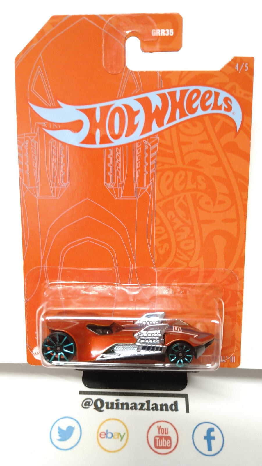 Hot Wheels 2021 Orange & Blue 53th Anniversary Twin mill  (NP51)