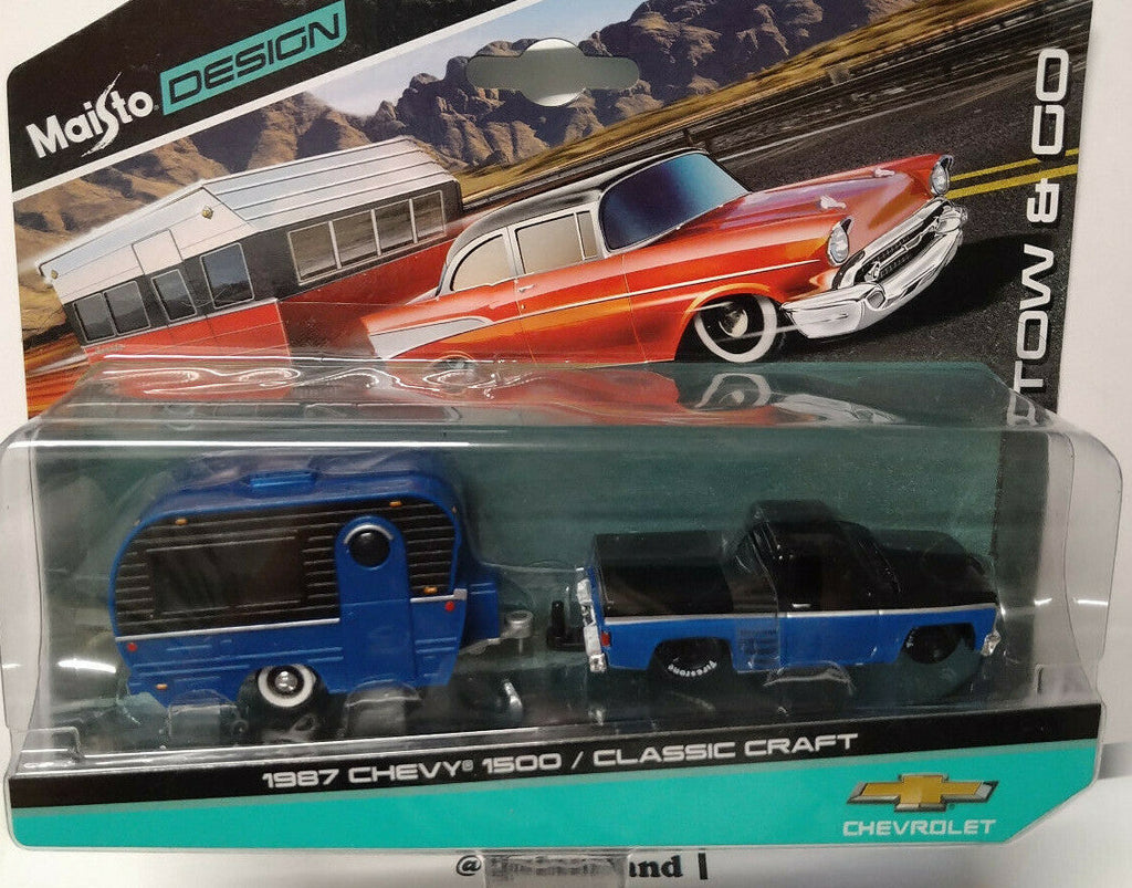 Maisto Design Tow & Go 1987 Chevrolet 1500 with Classic Craft (CT06)