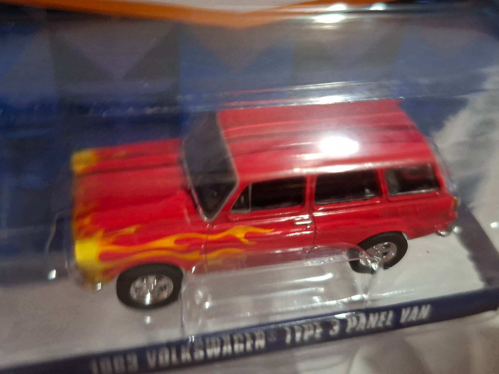 Greenlight Club V-Dub série 21 1963 Volkswagen Type 3 panel van Flames  (NG49)