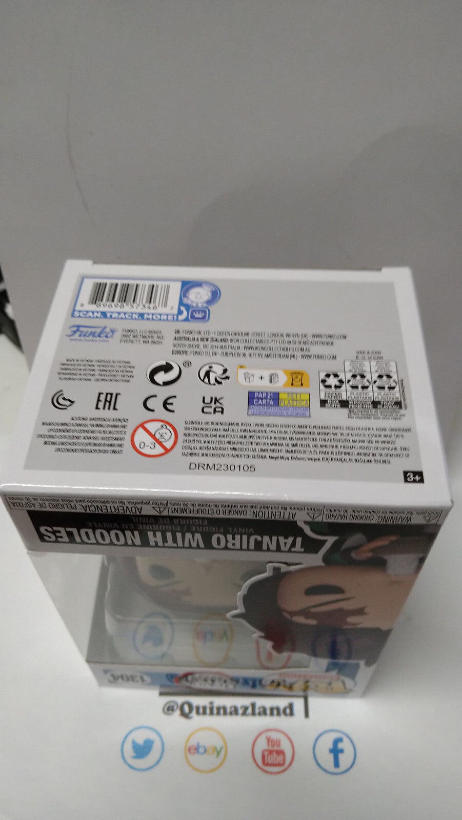Funko Pop! Demon Slayer Animation N° 1304 Tanjiro avec nouilles (F1)