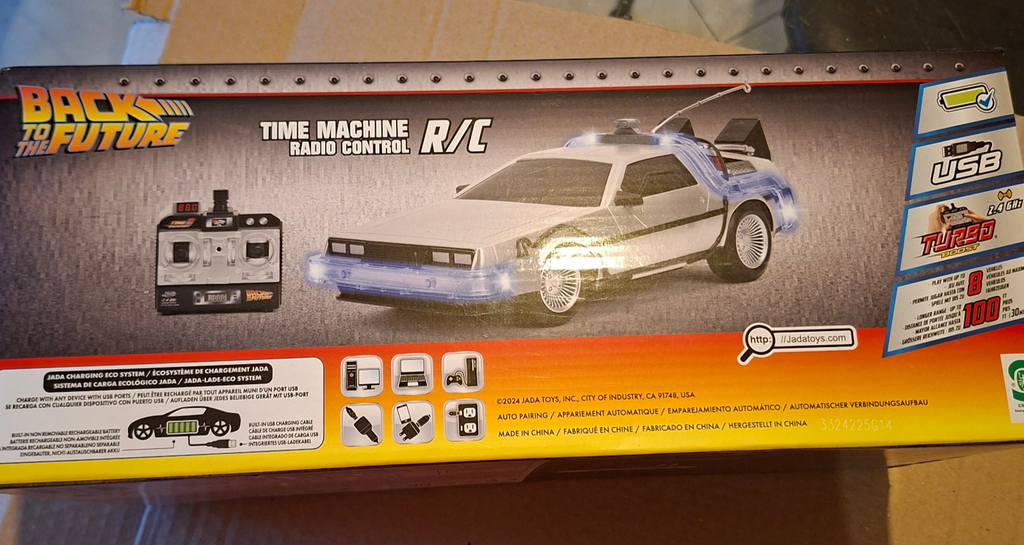 Jada RETOUR VERS LE FUTUR - Time Machine - Voiture R/C 1:16 (ET)