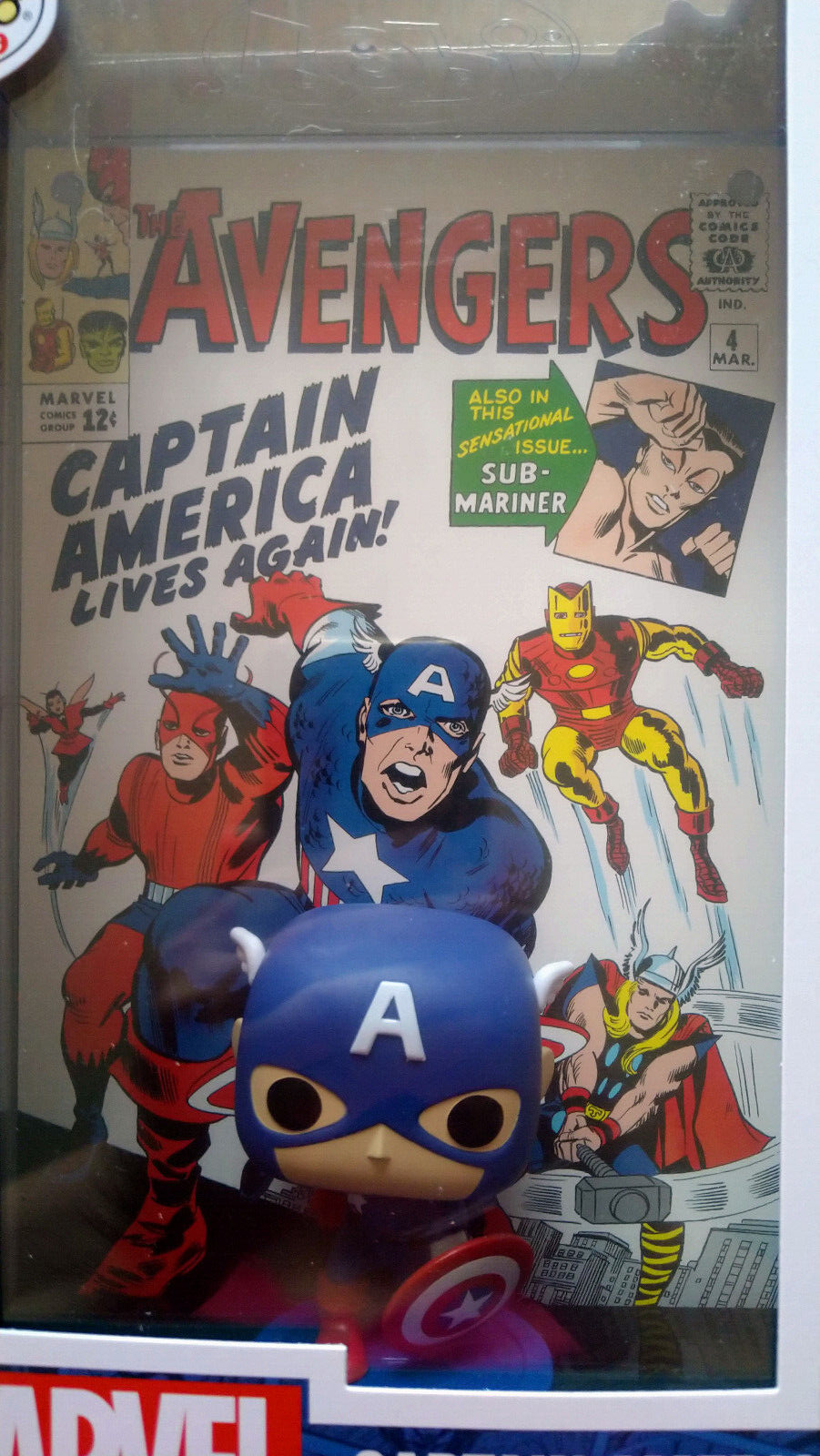 Funko Pop! MARVEL Comic Cover N° 27 Captain America Avengers #4 (1963) (cart)