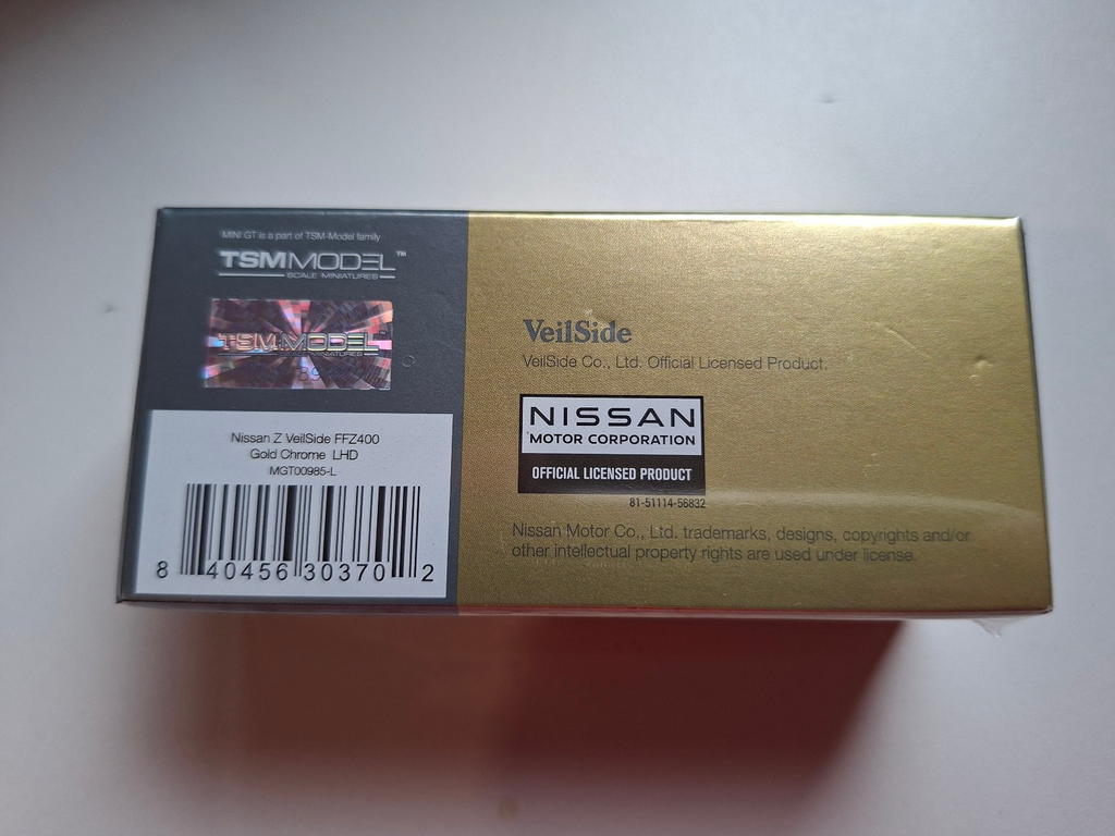 Mini GT 2024 Nissan Z400 Veilside FFZ400, gold chrome N°985 (NP11)