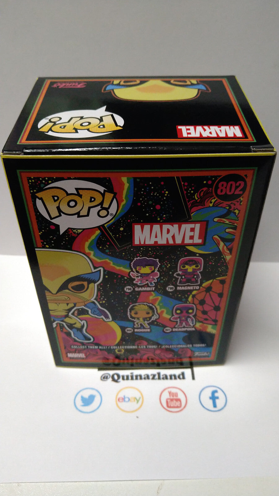 Funko Pop! MARVEL  N° 802 Wolverine Blacklight SPECIAL EDITION  (F6)