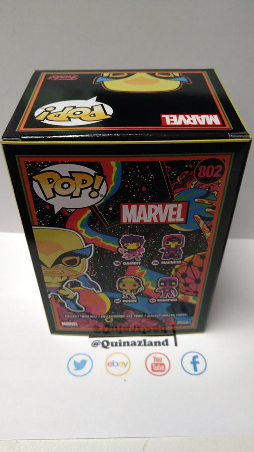 Funko Pop! MARVEL  N° 802 Wolverine Blacklight SPECIAL EDITION  (F6)
