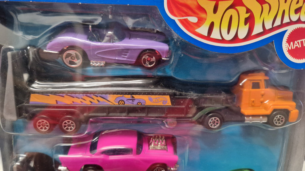 Hot Wheels 1999 long haulers exclusive kmart  58 corvette et 57 chevy + 2   (ET)