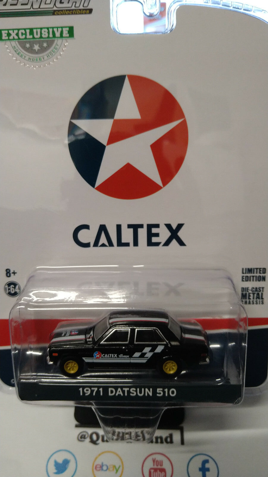Greenlight Hobby Exclusive Caltex 1971 Datsun 510 (NG70)