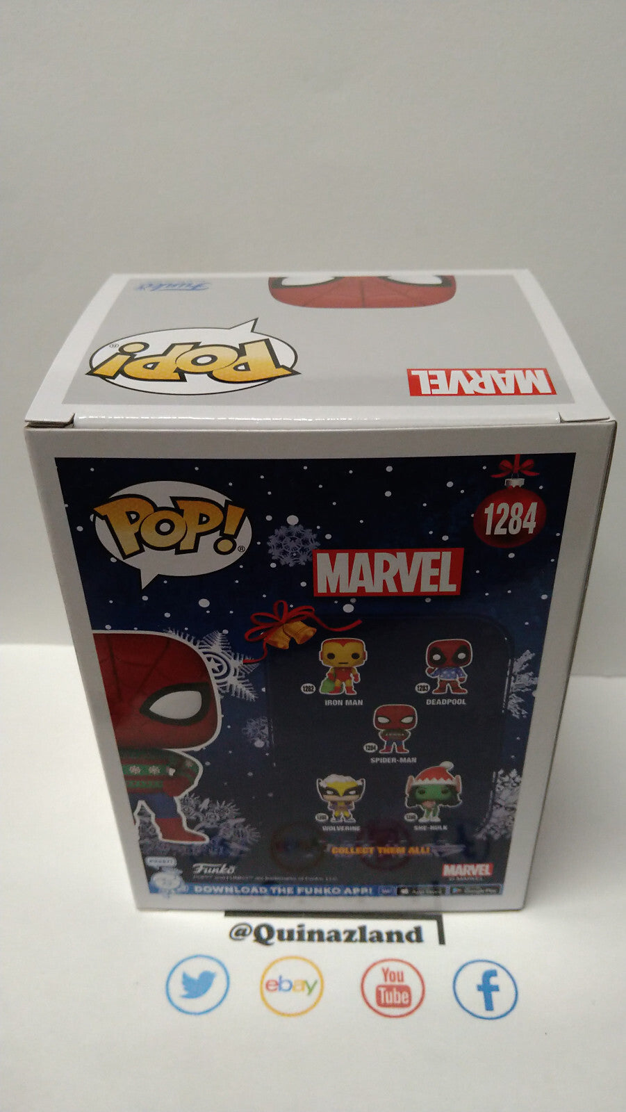 Funko Pop!  MARVEL HOLIDAY POP N° 1284 Spider-Man (Pull-Over) (F10)