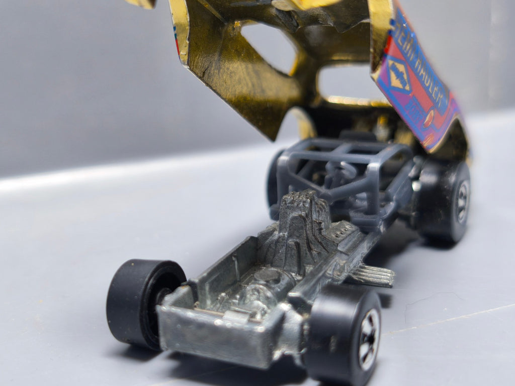 Hot Wheels Top Eliminator 1977 Logo Ac Bleu (A21)