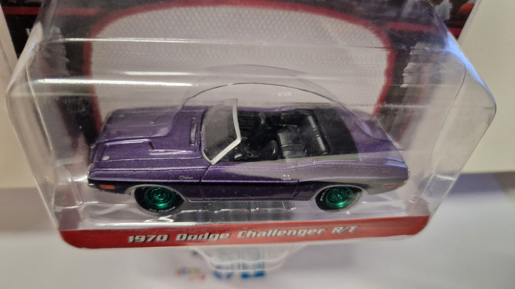 Greenlight Barrett-Jackson 1970 Dodge Challenger R/T  Green Wheels Chase (NG21)