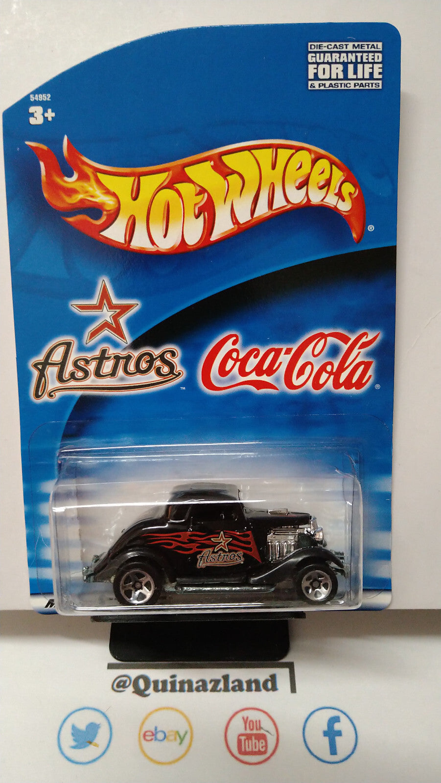 Hot Wheels  2001 astros base-ball Coca-Cola  3 window 34 (NP33)
