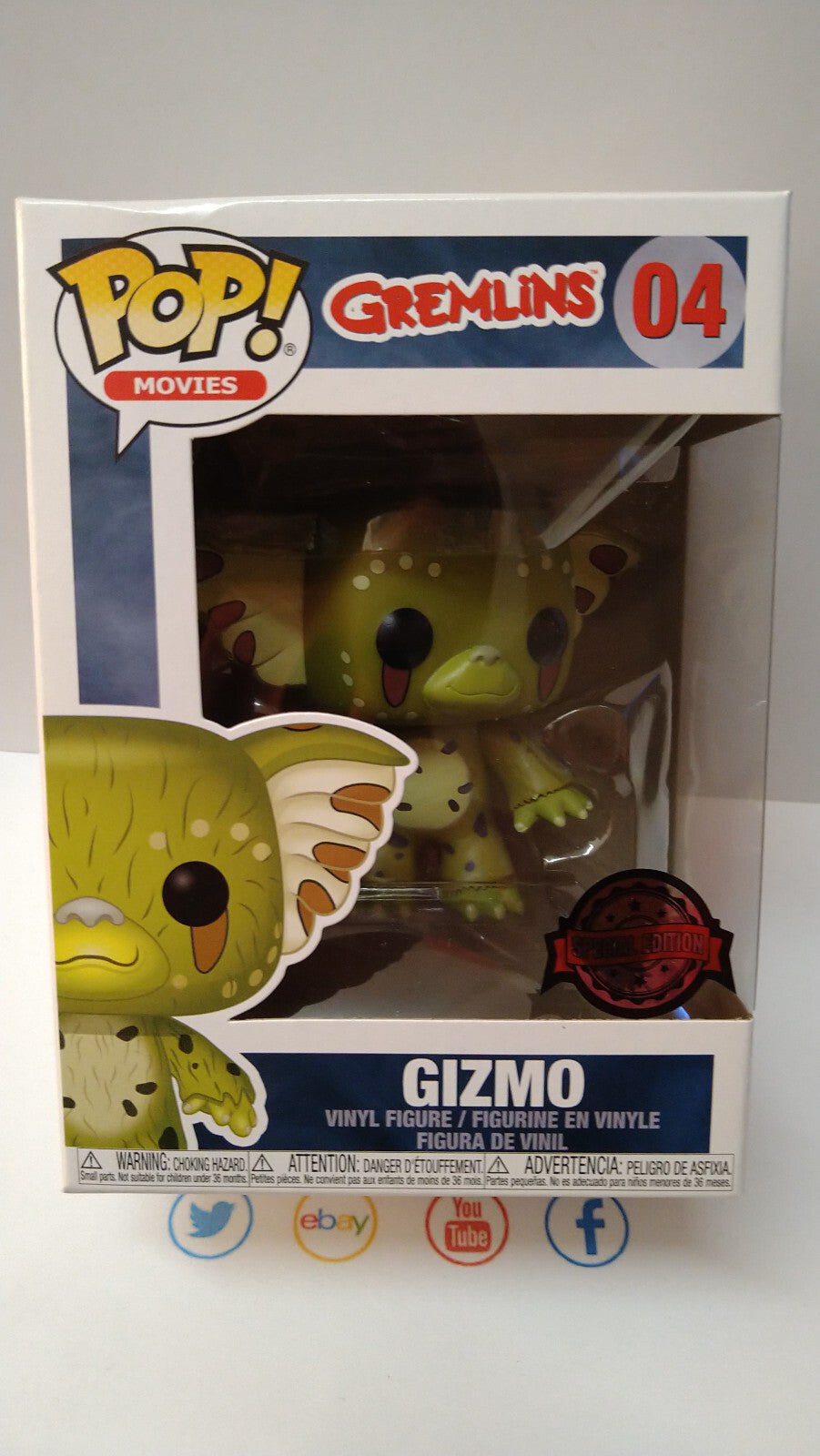 Funko Pop! GREMLINS  POP N° 04 Gizmo SPECIAL EDITION  (FU18)