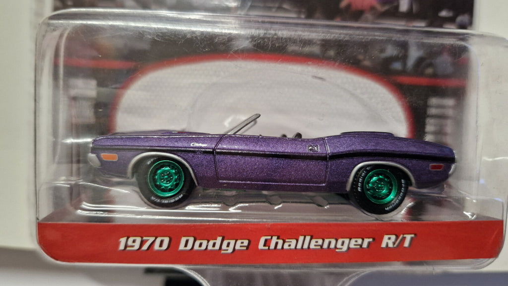 Greenlight Barrett-Jackson 1970 Dodge Challenger R/T  Green Wheels Chase (NG21)