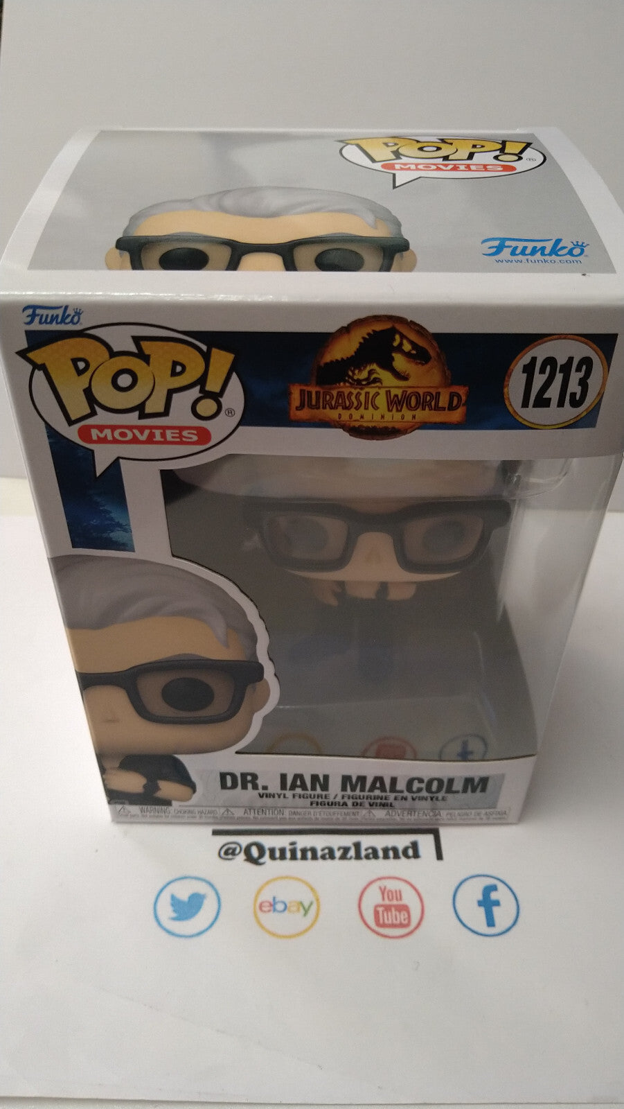 Funko Pop! JURASSIC PARK 2022 #1213 Dr Ian Malcolm (FU18)