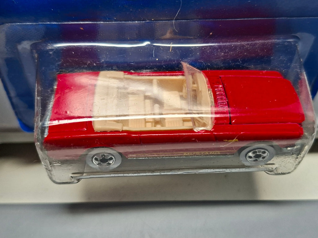 Hot Wheels 65 mustang version rouge foncé 1991-162  (CP19)