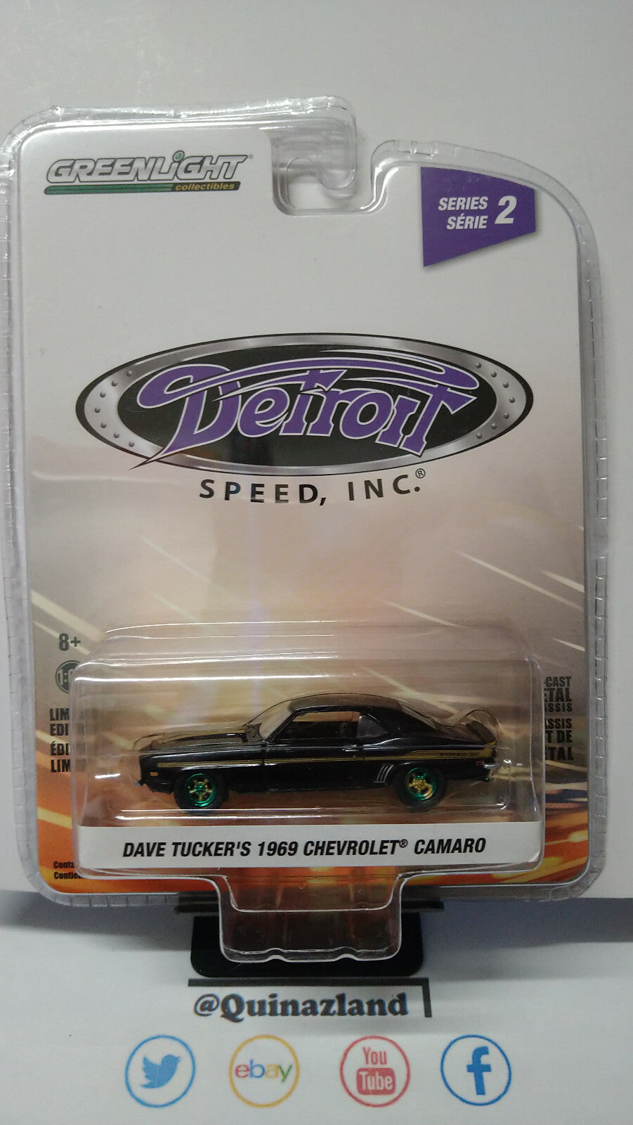 Greenlight Detroit Dave Tucker's 1969 Chevrolet Camaro Chase (NG71)