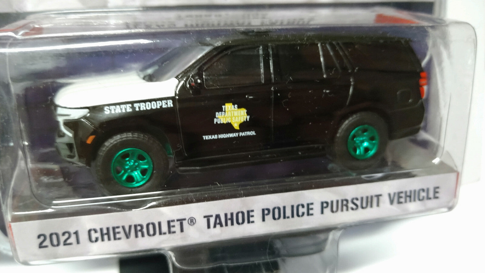 Greenlight Hot pursuit 2021 Chevrolet Tahoe Vehicle Texas Chase Green (NG32)
