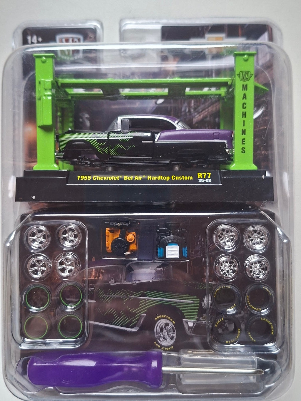 M2 Machines Model Kits Release 77 1955 Chevrolet Bel Air Hardtop Custom (NG57)