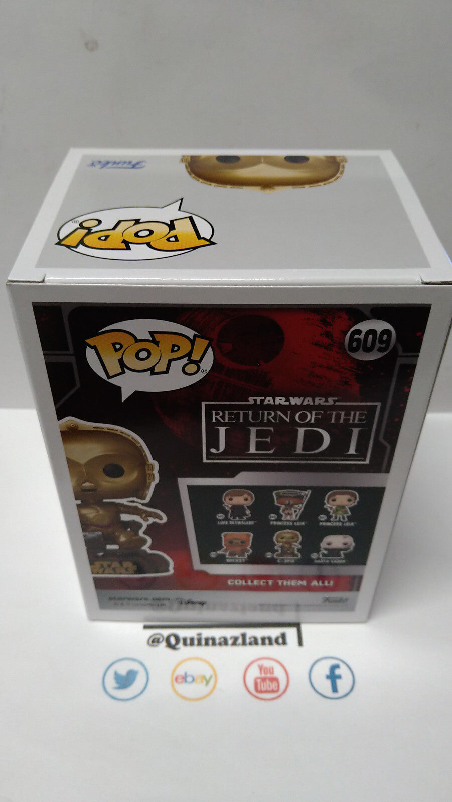Funko Pop! STAR WARS 6 "40EME ANNIVERSAIRE" N° 609 C3PO sur Chaise  (F29)