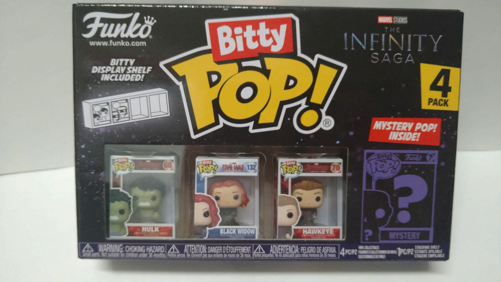 Funko Bitty Pop! 2.5cm Infinity Saga  Pack Hulk Black Widow Hawkeye (F13)