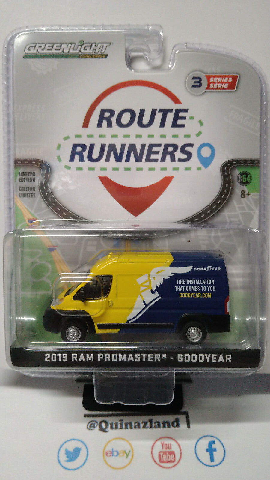 Greenlight Route Runners 2019 Ram Promaster Goodyear  (NG77)