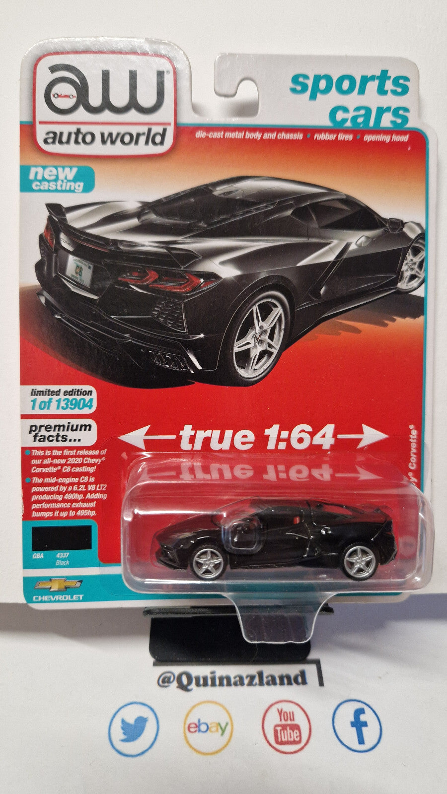 Auto World Sports Cars 2020 Chevy Corvette  (NG53)