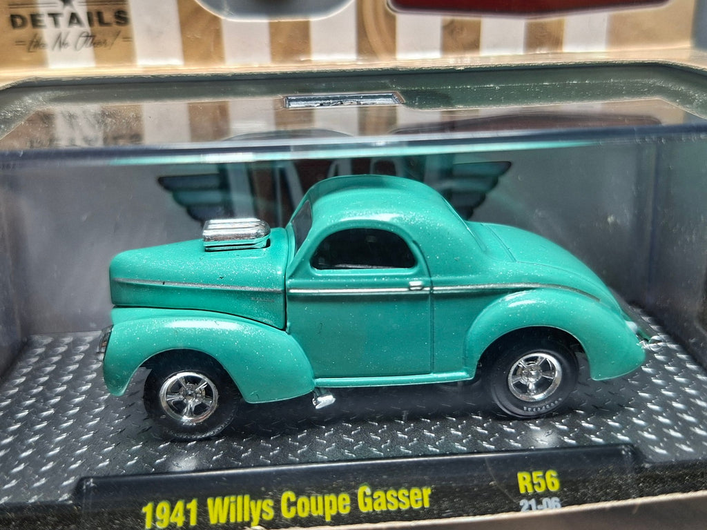 M2 Machines release 56 1941 Willys Coupe GASSER, green (NP04)