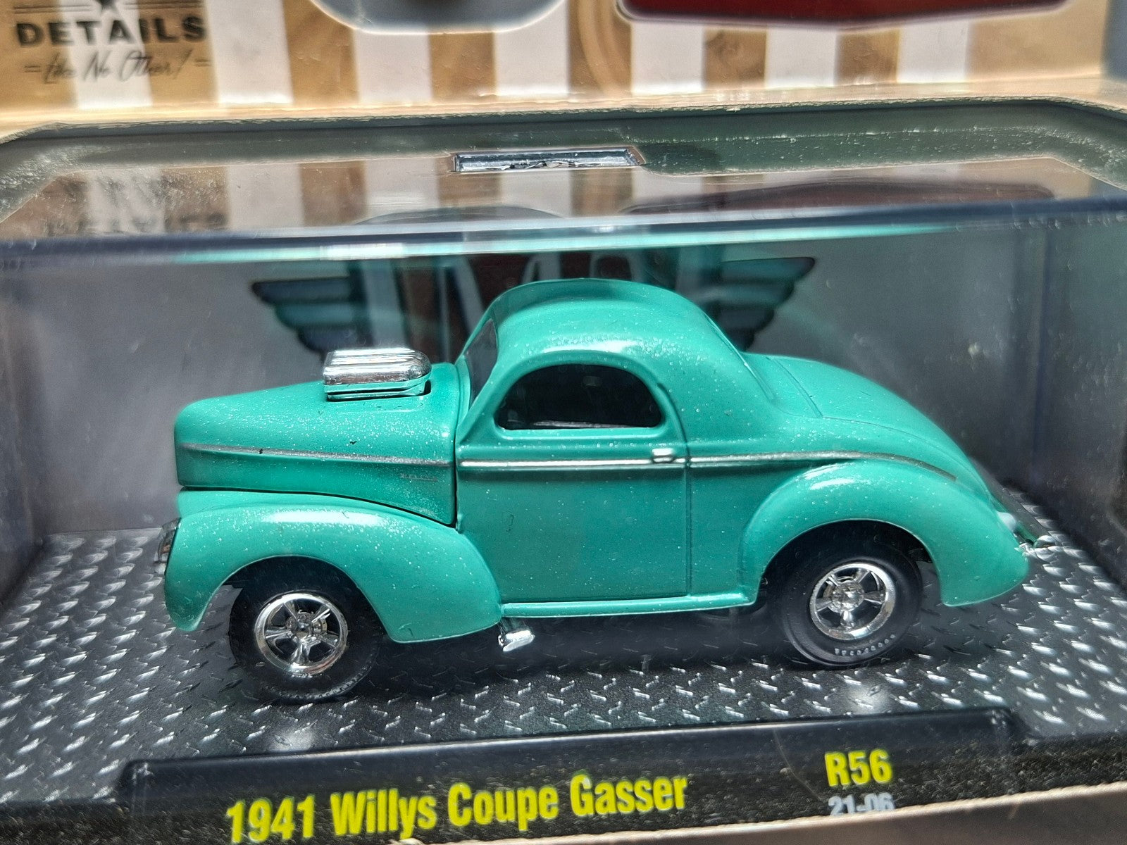M2 Machines release 56 1941 Willys Coupe GASSER, green (NP04)