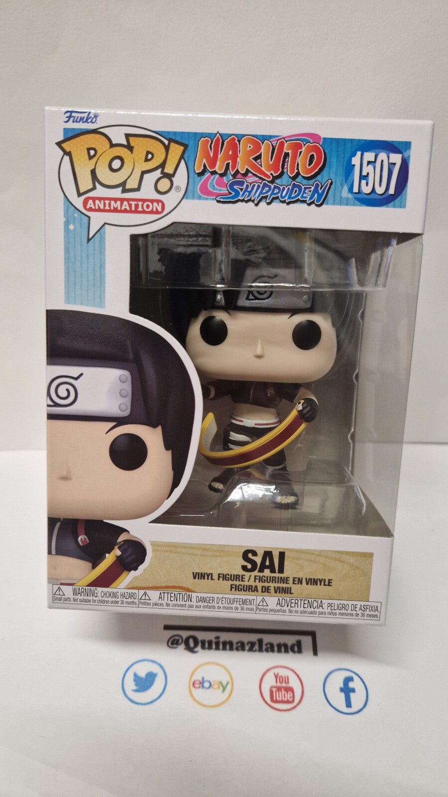 Funko Pop! NARUTO SHIPPUDEN POP Animation N° 1507 Sai (F7)