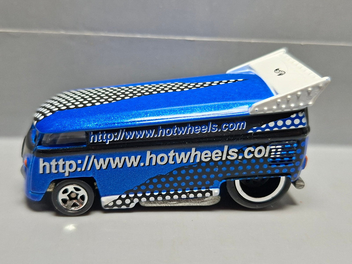 Hot Wheels Volkswagen Drag Bus Mattel Web page Exclusive 1999 bleue (NP11)