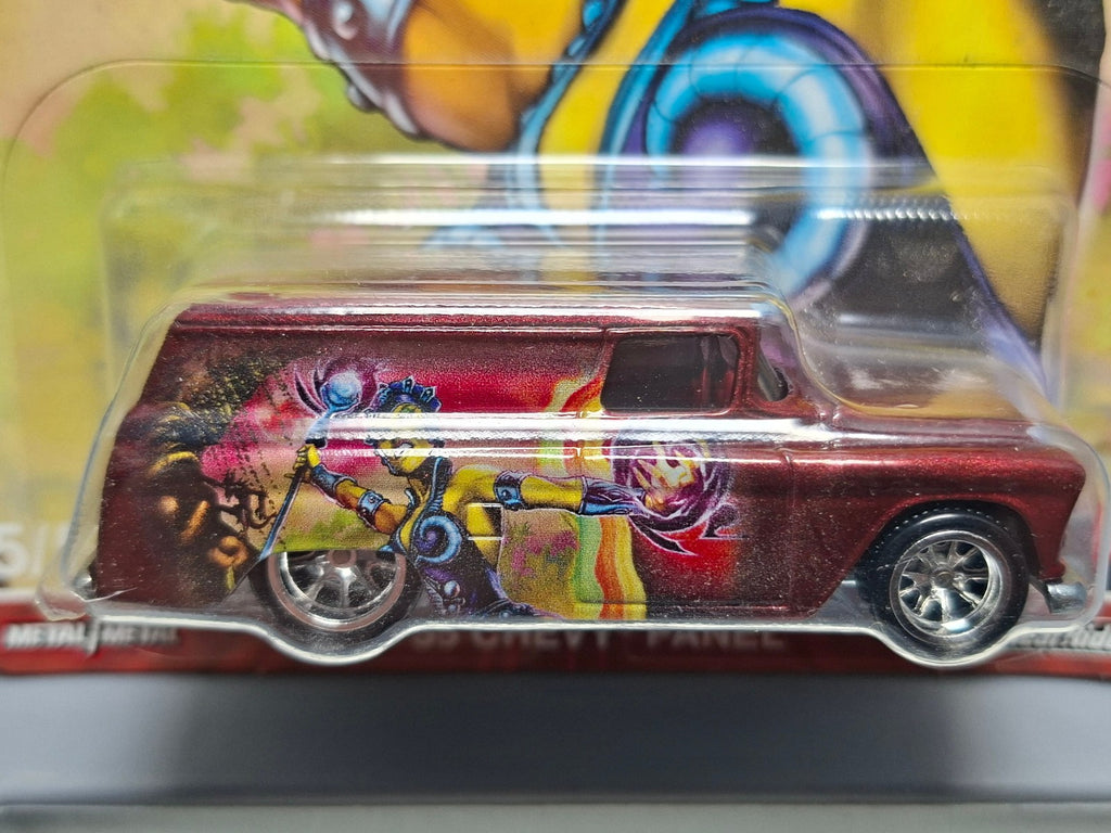 Hot Wheels 2021 masters of the universe  55 chevy panel  bulle fendue   (NG48)