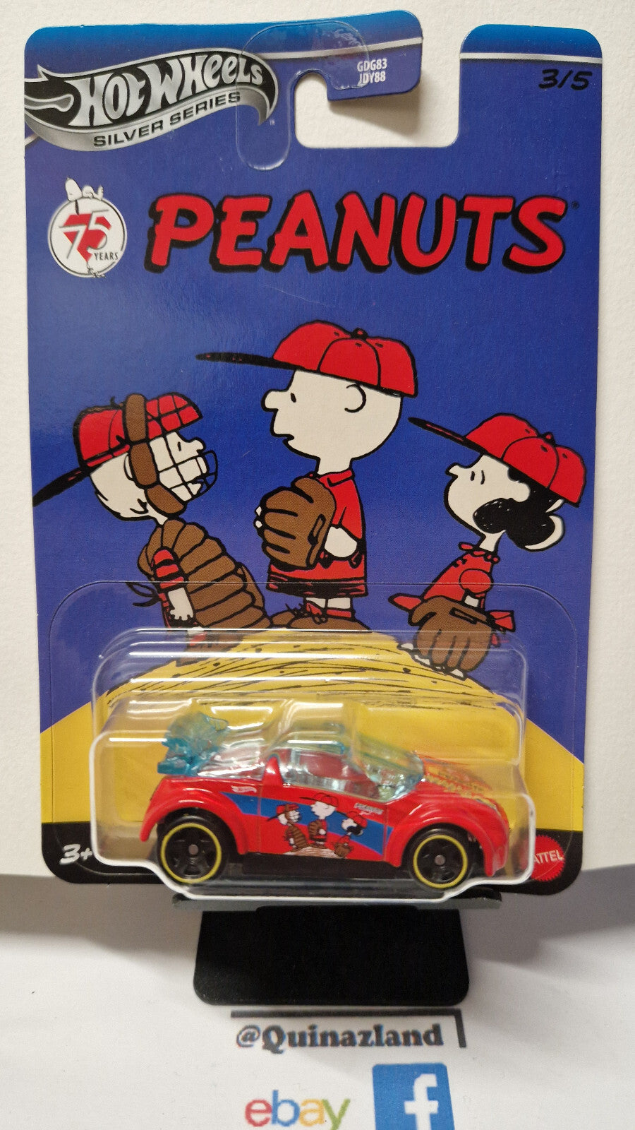 Hot Wheels Silver series Peanuts (Snoopy) Super Gnat (NP24)
