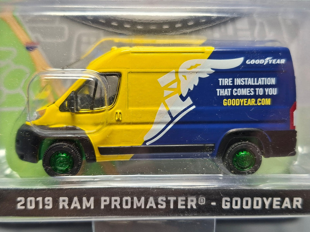 Greenlight Route Runners 2019 Ram Promaster Goodyear Chase green wheels (NG24)