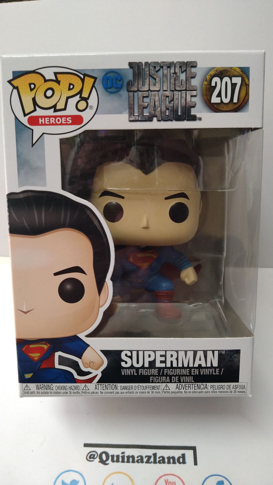 Funko Pop! JUSTICE LEAGUE MOVIE 207 Superman (FU18)