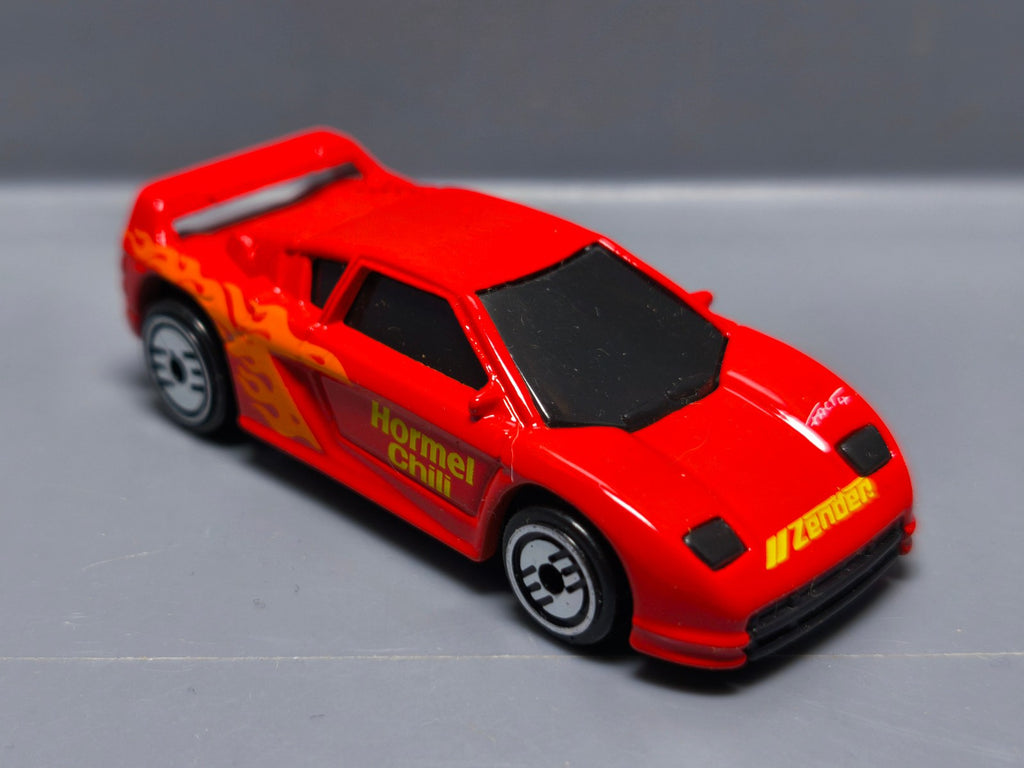 Hot Wheels Zender Fact 4 1995 Promo Hormel déco jaune (A21)