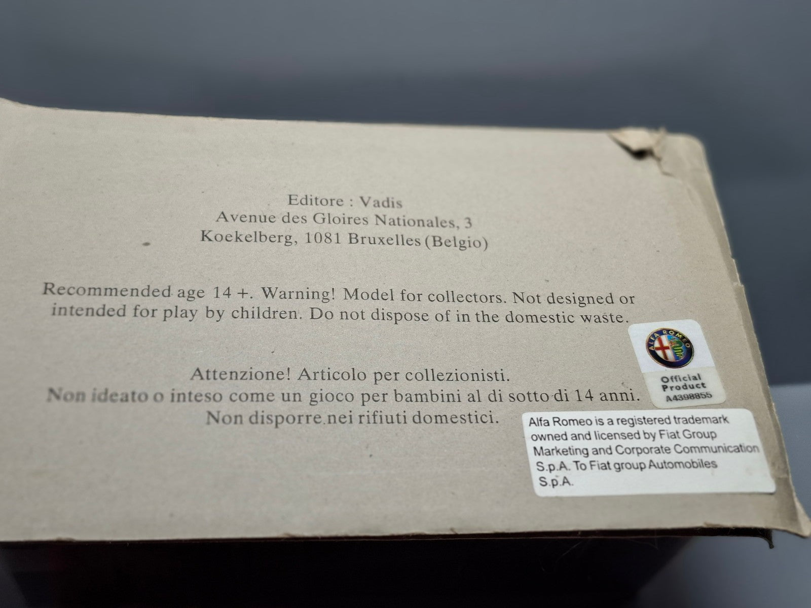Vadis Alfa Romeo F20 Permaflex 1970  1/43 (NG12)