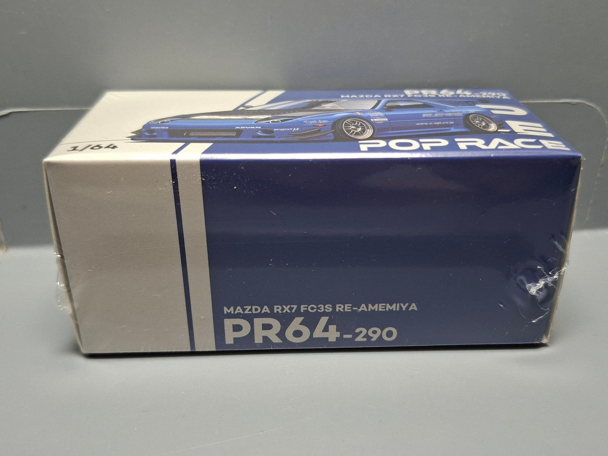 Pop Race 1/64 Mazda RX-7 (FC3S) Re-Amemiya, blue (CP19)
