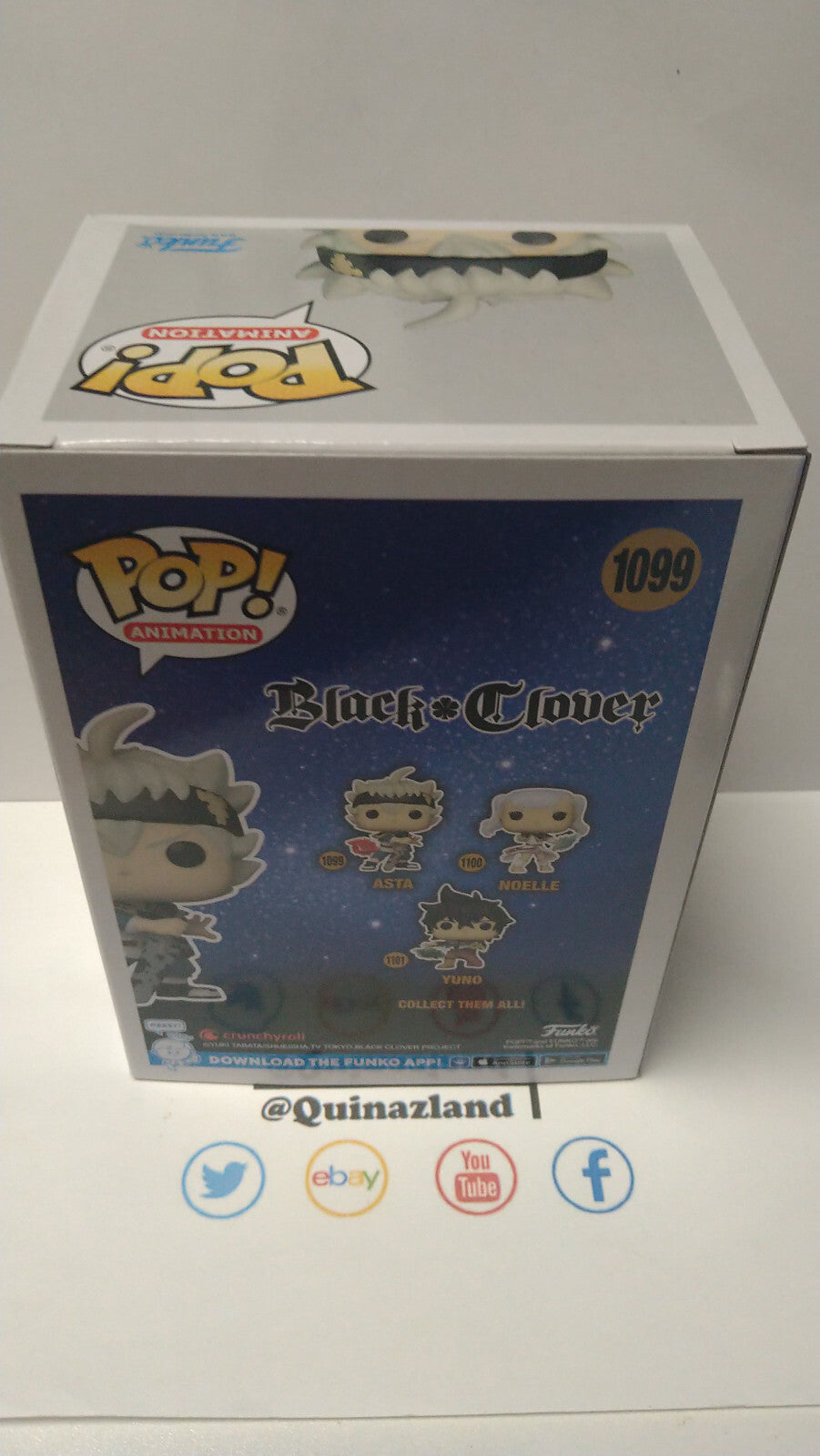Funko Pop! BLACK CLOVER 1099 Asta (F15)