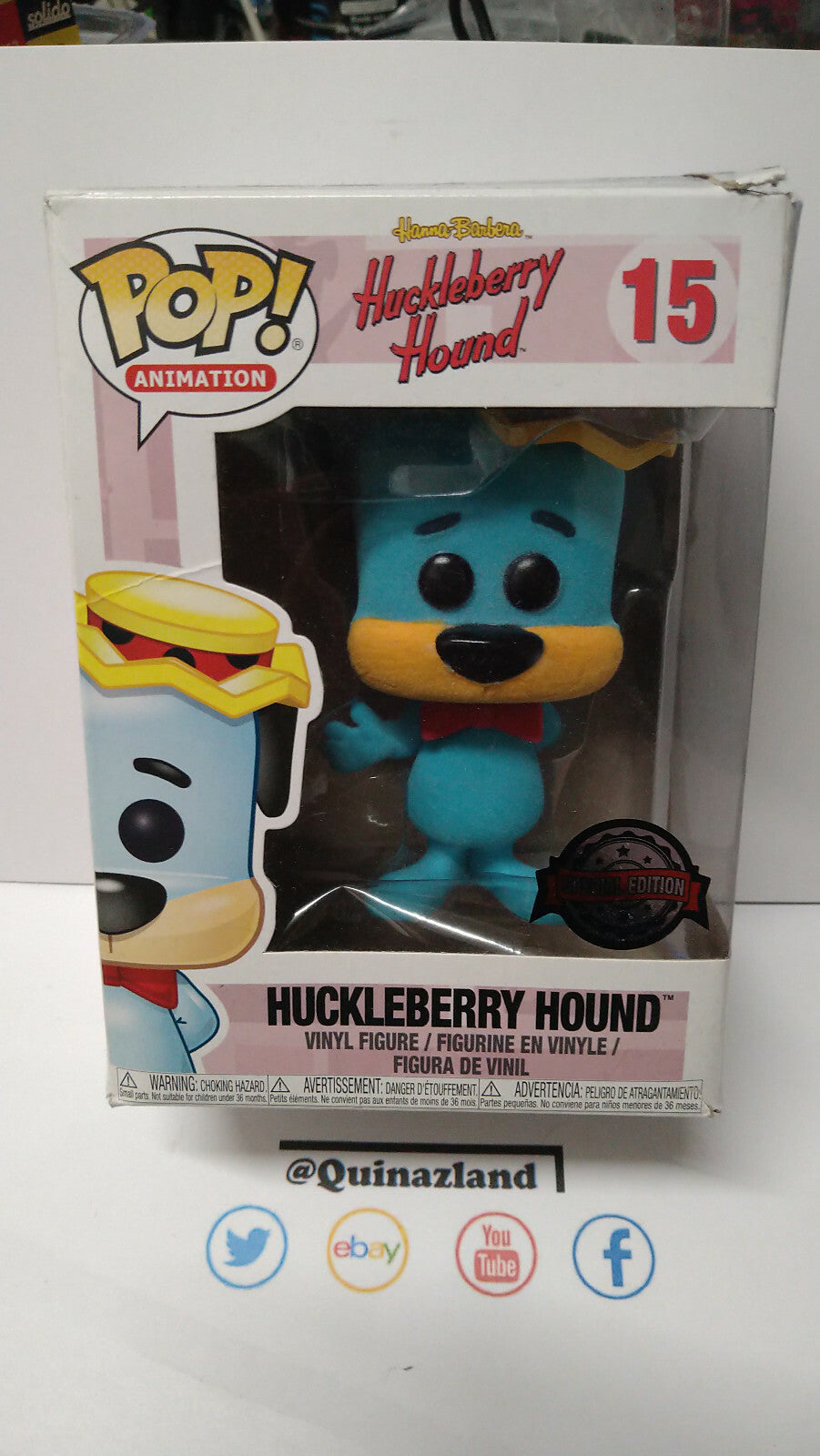 Funko Pop! Huckleberry Hound #15 Huckleberry Hound boite abimée (F45)