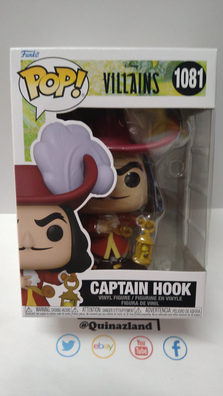 Funko Pop! DISNEY Villains 1081 Captain Hook (FU27)