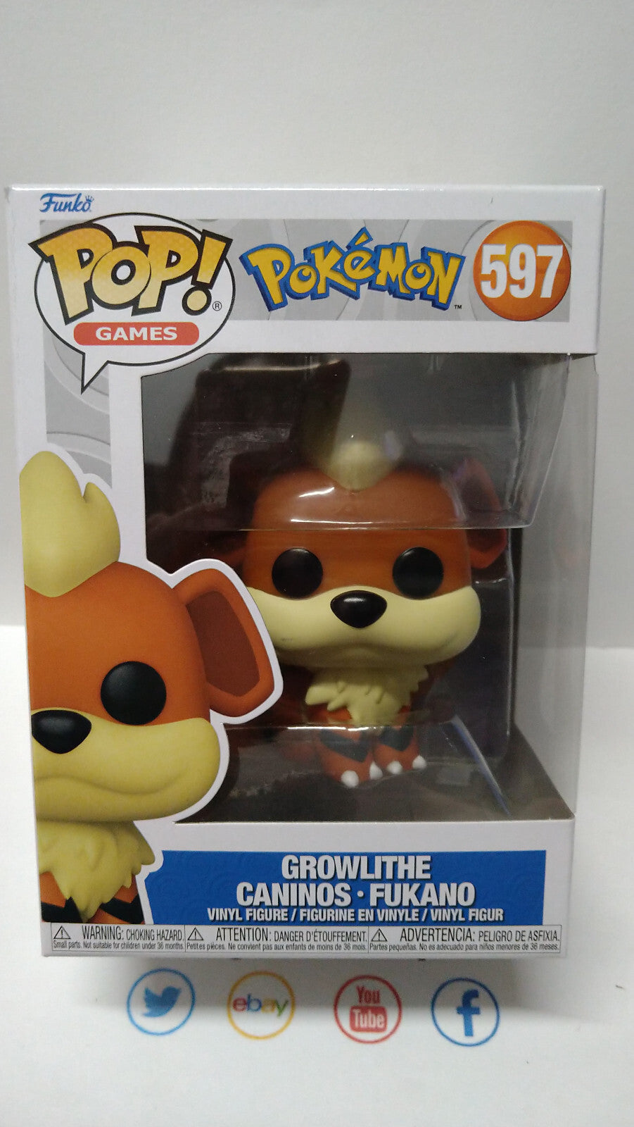 Funko Pop!  POKEMON  POP Games N°597 Caninos (F11)