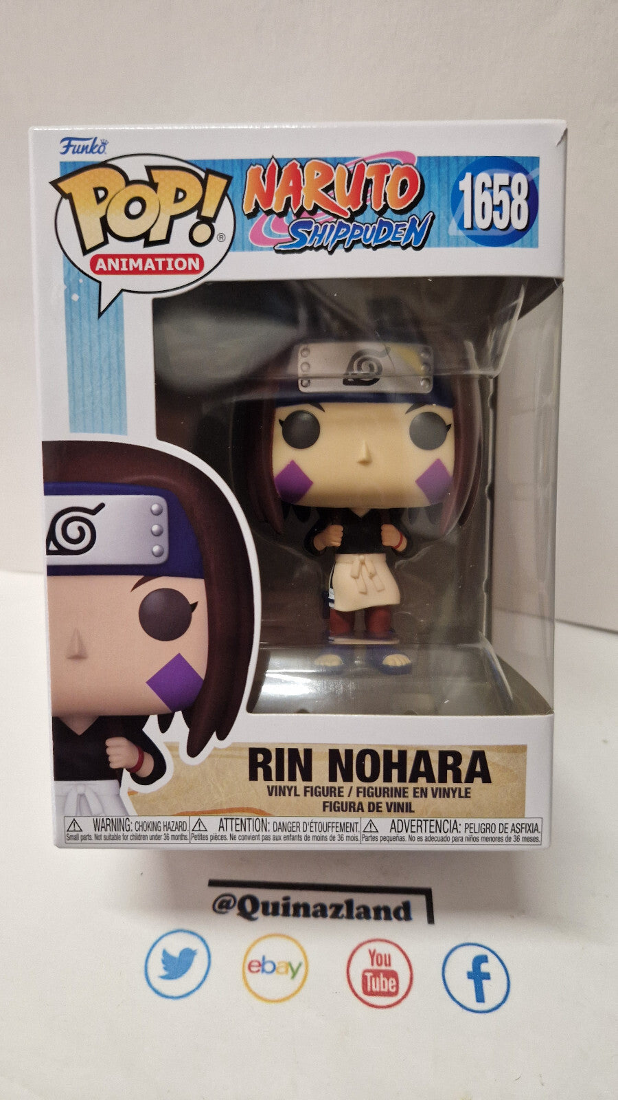 Funko Pop! Naruto Shippuden Animation N° 1658  Rin Nohara (FU27)