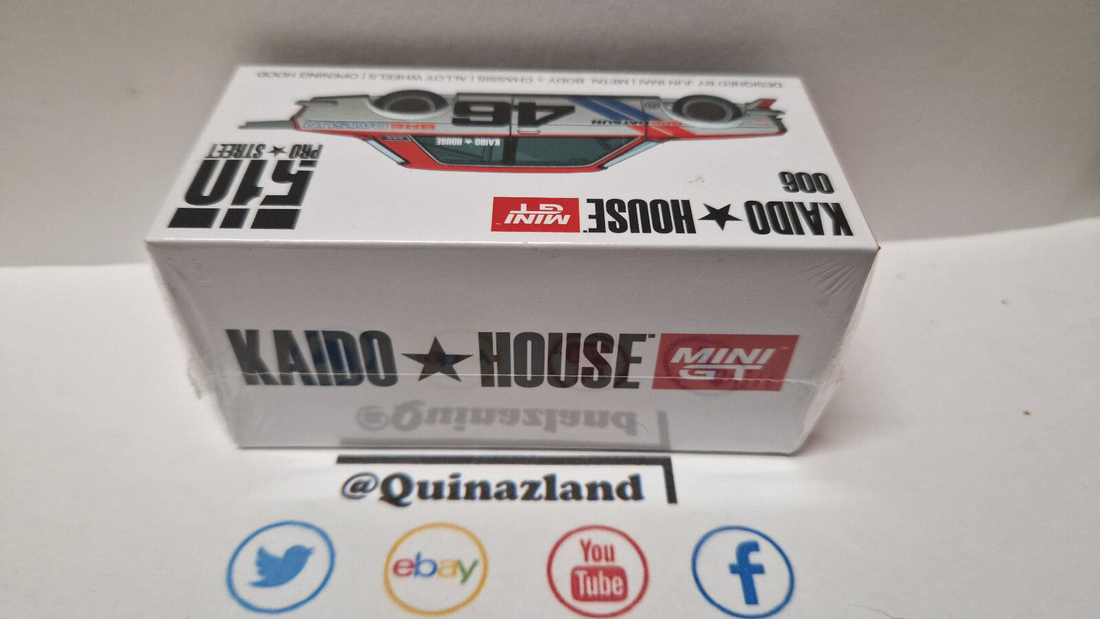 Mini GT Kaido House Datsun 510 Pro Street BRE510 V2 #46 8 spoke  N°006 (NP31)