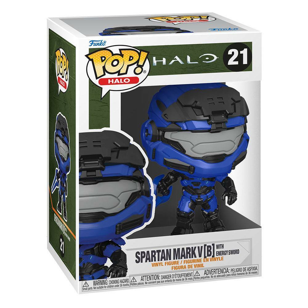 Funko Pop! HALO INFINITE 21 Spartan Mark V Blue avec energy sword (F2)