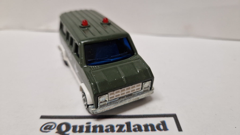 Majorette 1990 Sonic flashers Ford E-350 fourgon Attention le système son  (A17)
