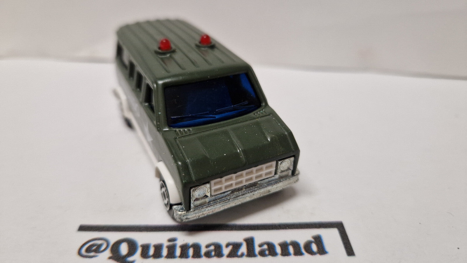 Majorette 1990 Sonic flashers Ford E-350 fourgon Attention le système son  (A17)